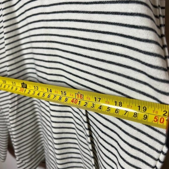 Sonoma Men Life Style Hoodie Light Weight Stretch Knit Cotton Striped Pullover M - Picture 7 of 9